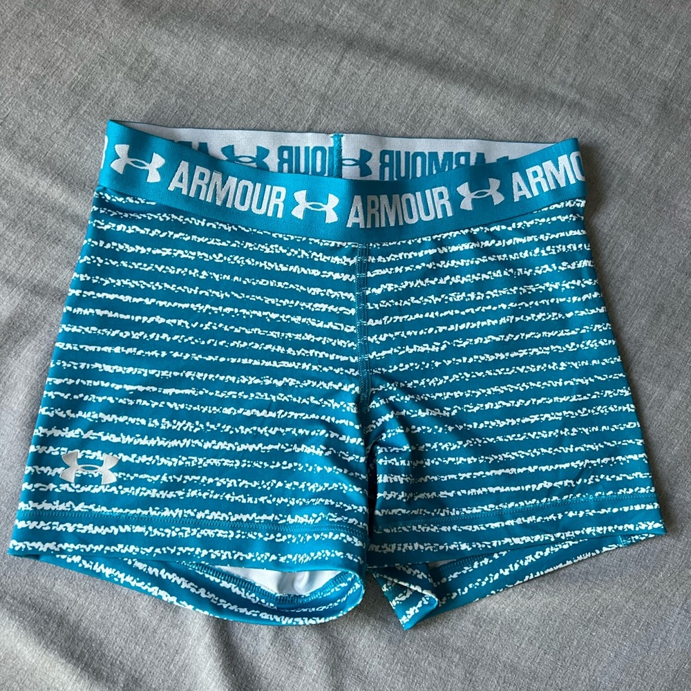 blue under armour spandex